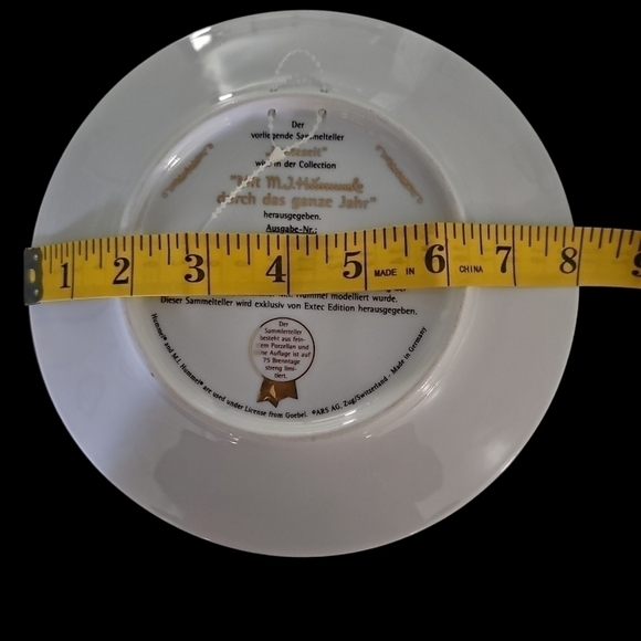 MJ Hummel Erntezeit wird in der Collection Gobel porcelain plate 8โฆ - Picture 5 of 8